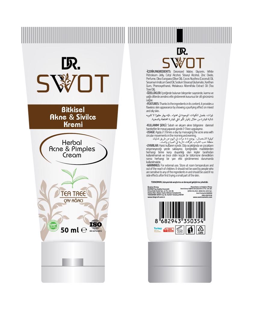Product image - The creams we manufacture are not only for cosmetic purposes but also miraculous solutions for some skin diseases like SHINGLES, FUNGUS, ECZEMA, MELASMA, CHLOASMA, PRURITUS, CICATRIX, ACNE, PIMPLES, FRECKLES, MARKS OF OLD AGE, LIGHT DIABETIC FOOT LESIONS etc.

DR.SWOT SKIN CARE CREAMS